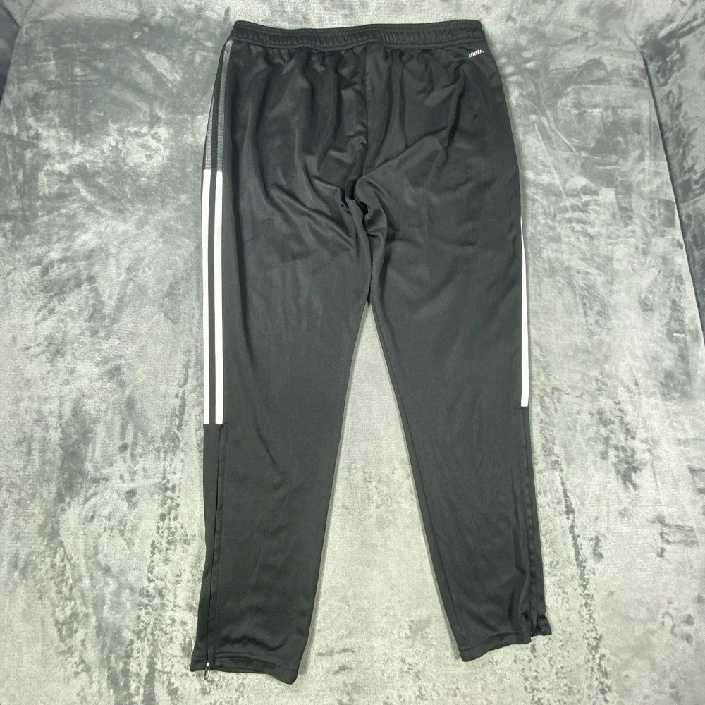 Adidas Track Pants 2XL Mens Prime Green AEROREADY Training Workout Ankle Zip Gym